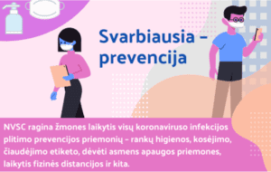 Thumbnail for the post titled: Covid-19 prevencija nuo 2021-09-01